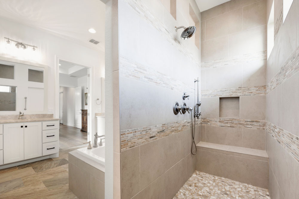 Built-In Shower Niches and Benches